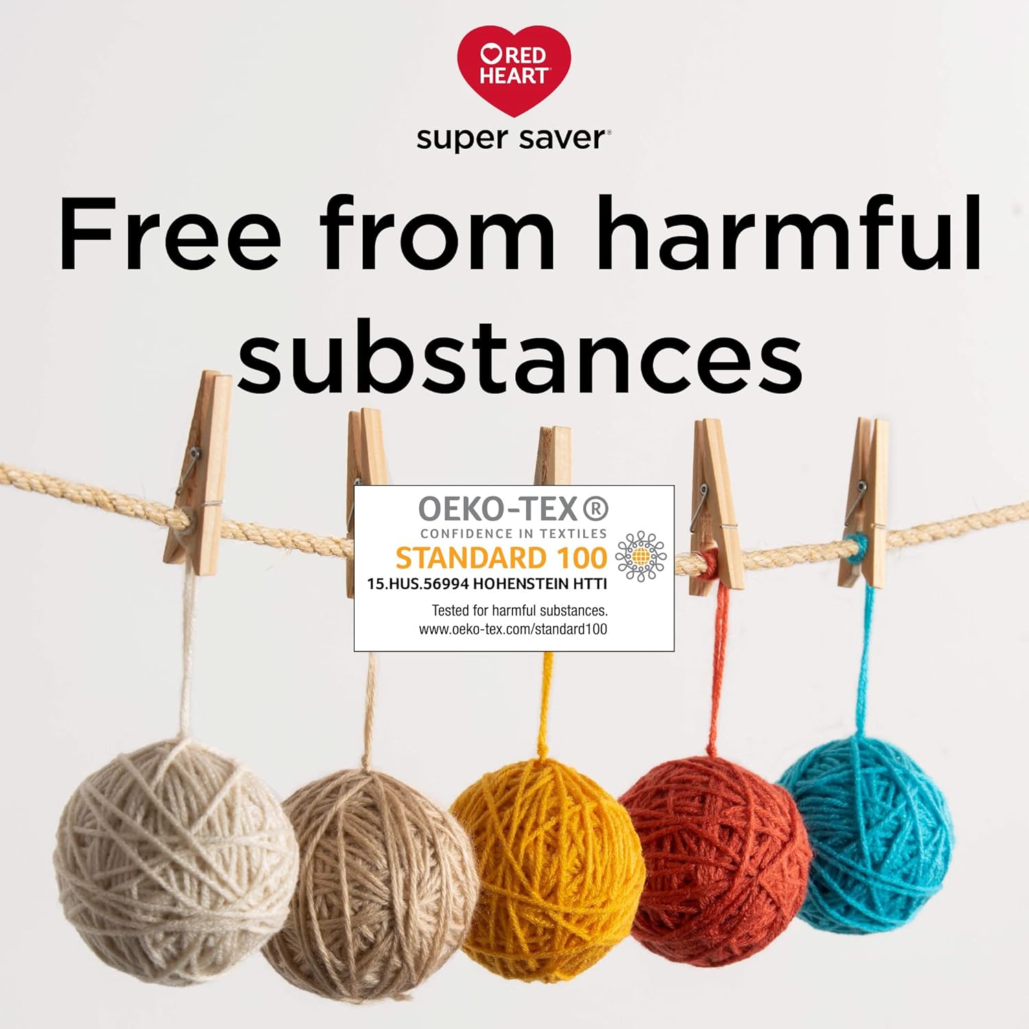 Red Heart Super Saver Jumbo White Yarn - 2 Pack of 396g/14oz - Acrylic - 4 Medium (Worsted) - 744 Yards - Knitting/Crochet - Image 2