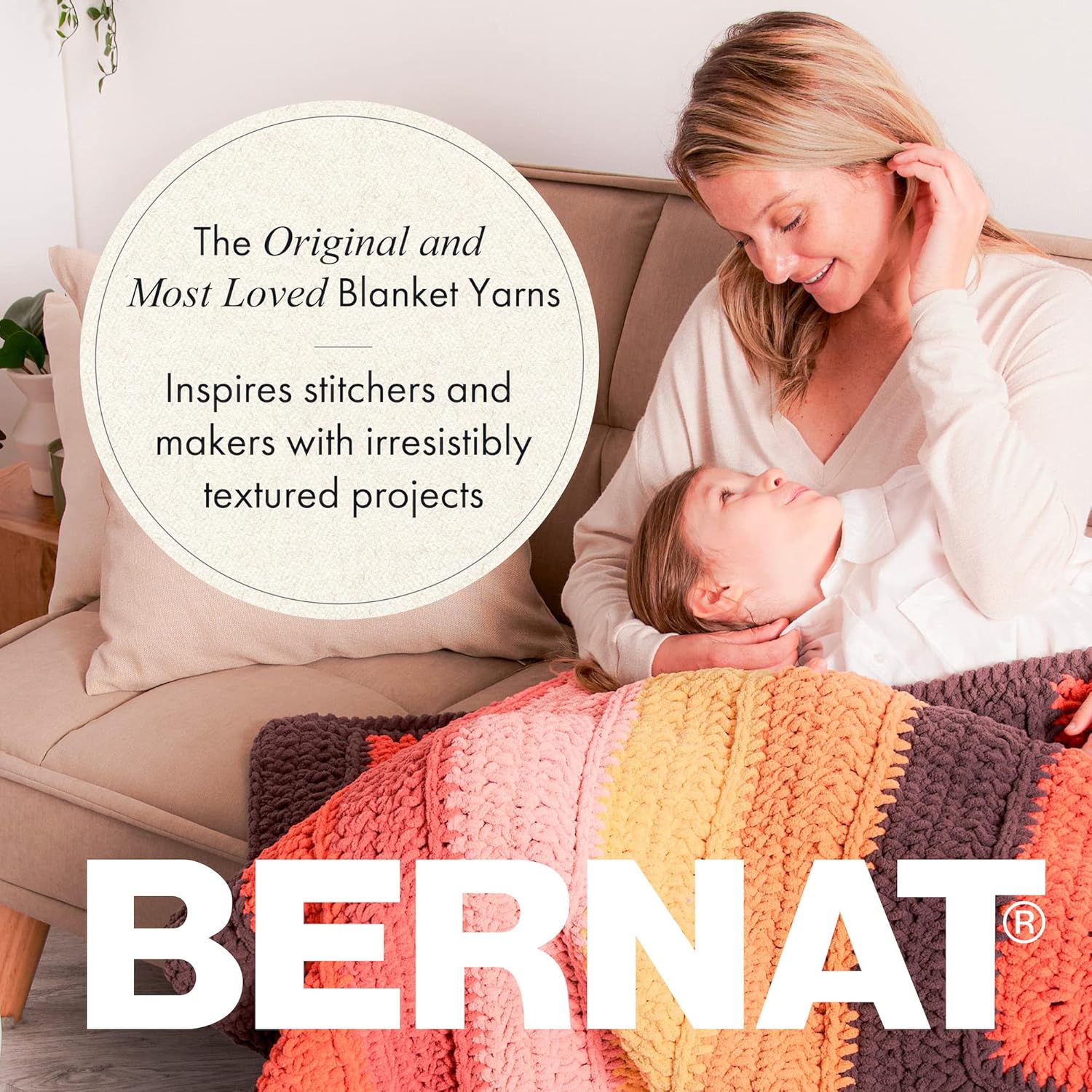Bernat BABY BLANKET BB White Yarn - 1 Pack of 10.5oz/300g - Polyester - #6 Super Bulky - 220 Yards - Knitting/Crochet - Image 7